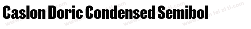 Caslon Doric Condensed Semibold Ita字体转换